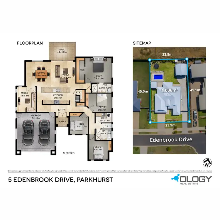 Floorplan of Homely house listing, 5 Edenbrook Drive, Parkhurst QLD 4702