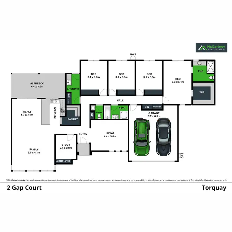 Floorplan of Homely house listing, 2 Gap Court, Torquay VIC 3228