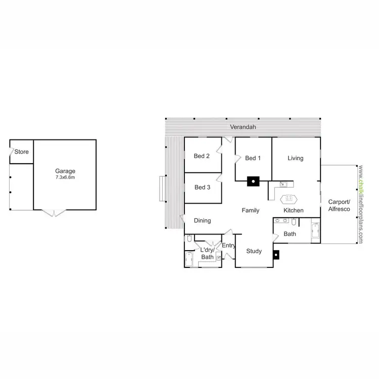 Floorplan of Homely rural property listing, 1085 Tabletop Road, Tolmie VIC 3723