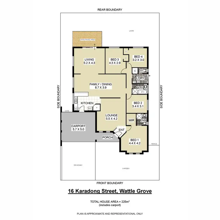 Floorplan of Homely house listing, 16 Karadong Street, Wattle Grove WA 6107