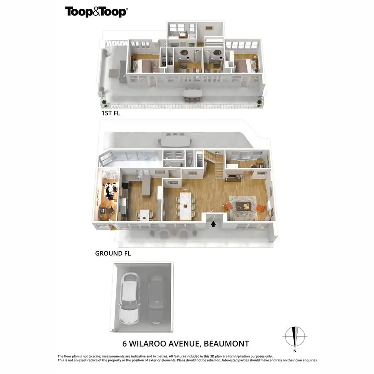 Floorplan of Homely house listing, 6 Wilaroo Avenue, Beaumont SA 5066
