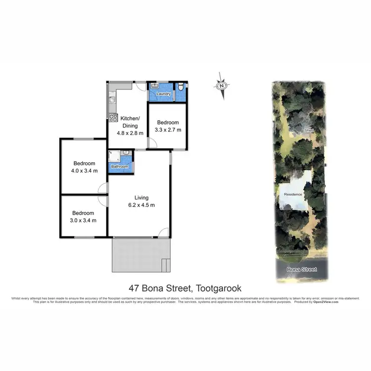 Floorplan of Homely house listing, 47 Bona Street, Tootgarook VIC 3941