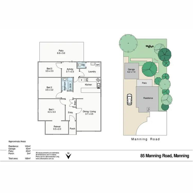 Floorplan of Homely house listing, 85 Manning Road, Manning WA 6152