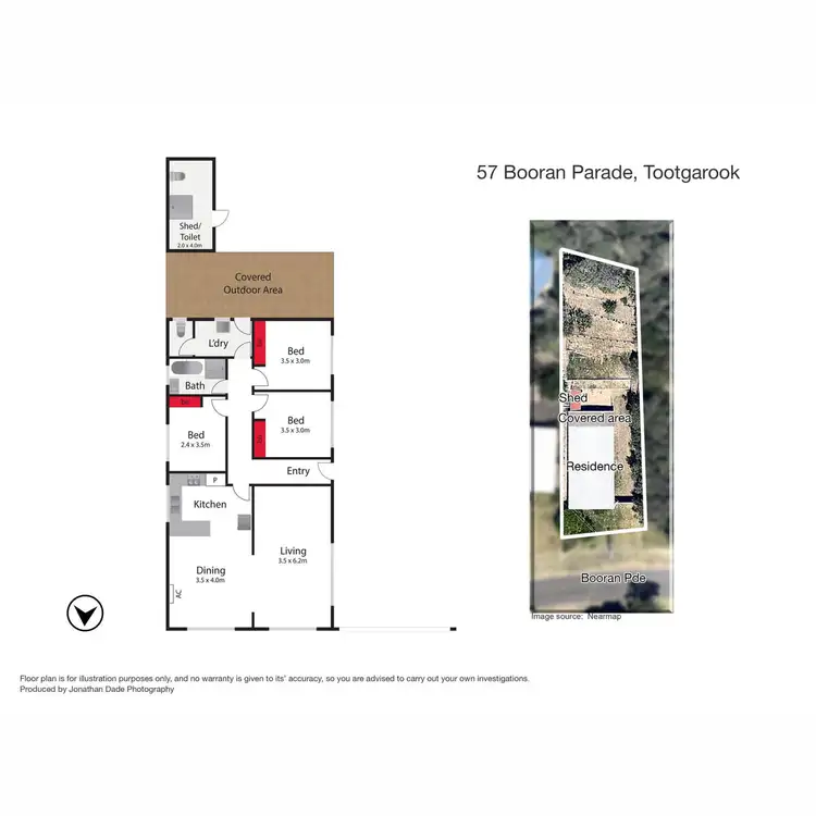 Floorplan of Homely house listing, 57 Booran Parade, Tootgarook VIC 3941