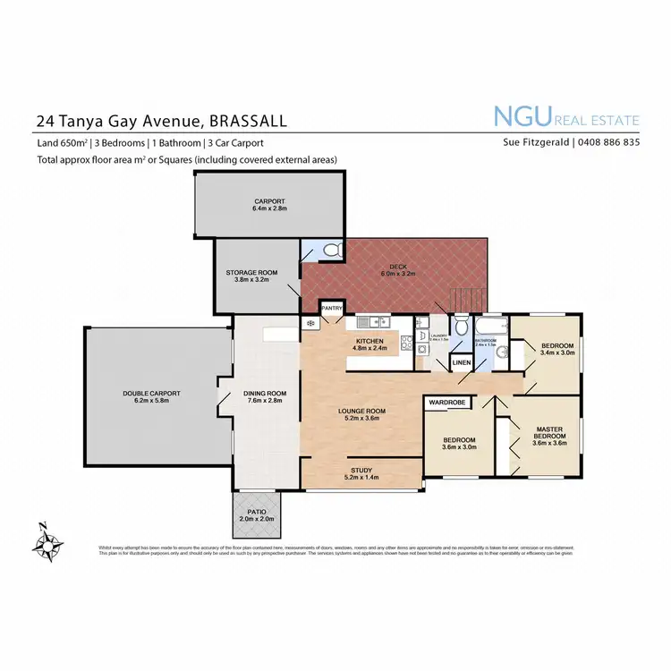 Floorplan of Homely house listing, 24 Tanya Gay Avenue, Brassall QLD 4305
