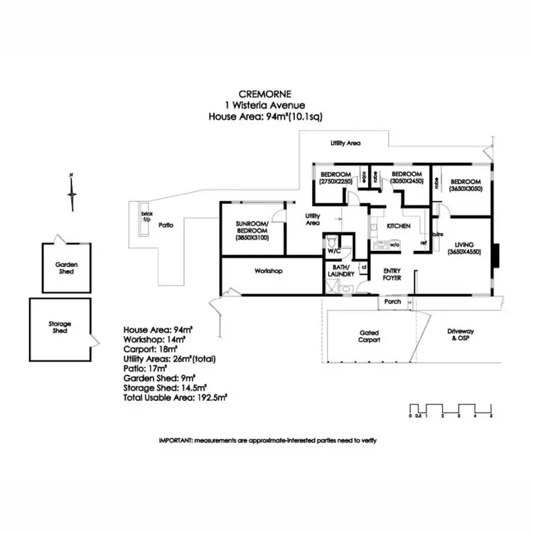 Floorplan of Homely house listing, 1 Wisteria Avenue, Cremorne TAS 7024