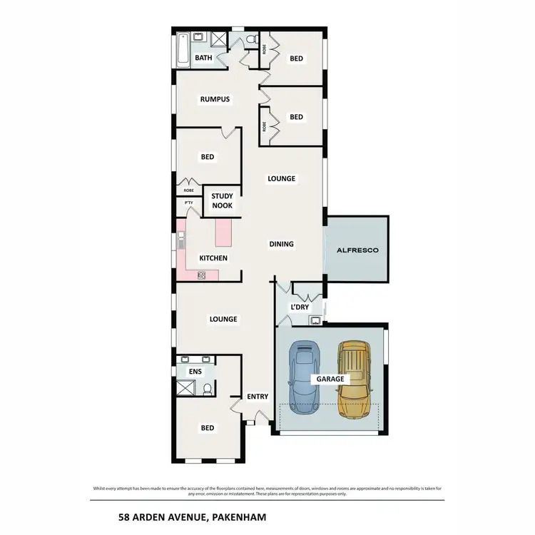 Floorplan of Homely house listing, 58 Arden Avenue, Pakenham VIC 3810