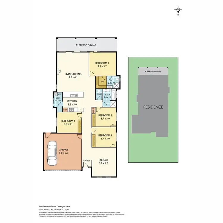 Floorplan of Homely house listing, 14 Edmonton Drive, Deeragun QLD 4818