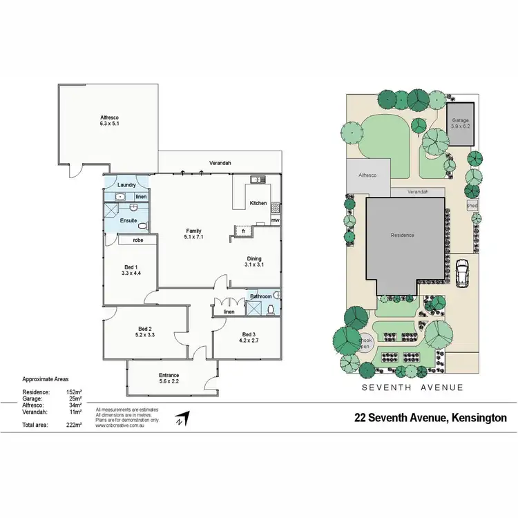 Floorplan of Homely house listing, 22 Seventh Avenue, Kensington WA 6151