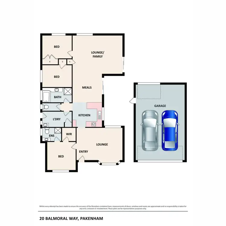Floorplan of Homely house listing, 20 Balmoral Way, Pakenham VIC 3810