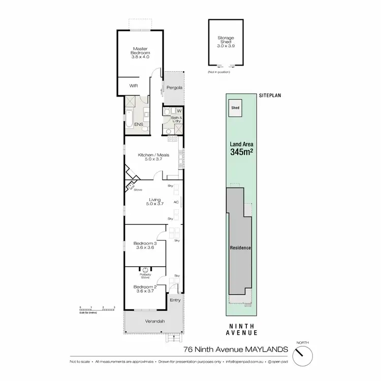 Floorplan of Homely house listing, 76 Ninth Avenue, Maylands WA 6051