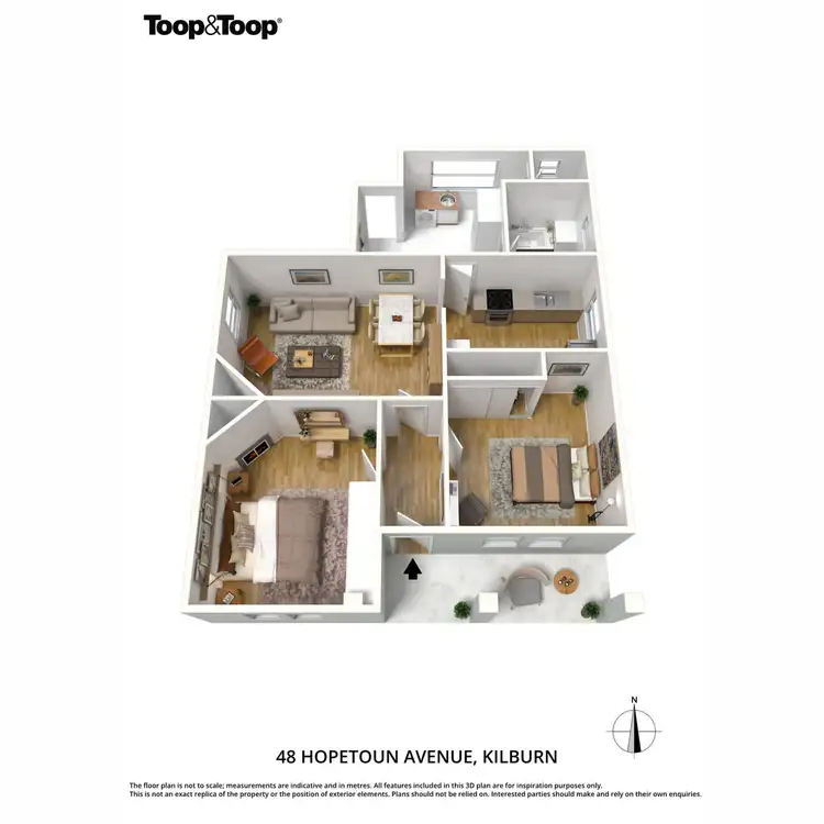 Floorplan of Homely house listing, 48 Hopetoun Avenue, Kilburn SA 5084