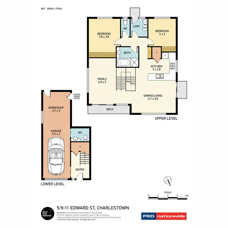 Floorplan of Homely unit listing, 5/9-11 Edward Street, Charlestown NSW 2290
