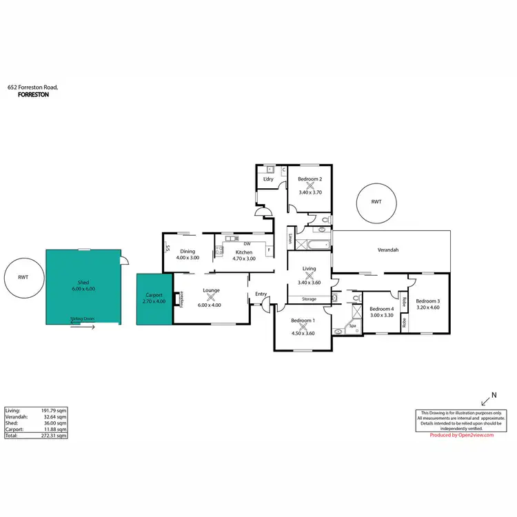 Floorplan of Homely house listing, 652 Forreston Road, Forreston SA 5233