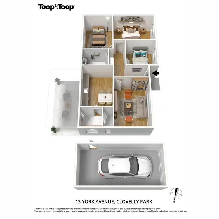 Floorplan of Homely house listing, 13 York Avenue, Clovelly Park SA 5042
