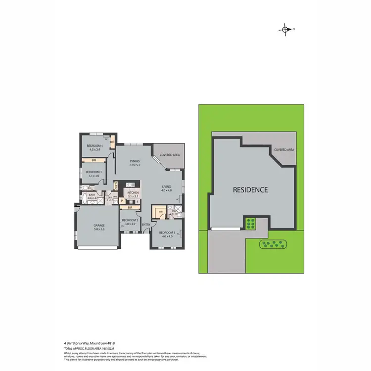 Floorplan of Homely house listing, 4 Barratonia Way, Mount Low QLD 4818