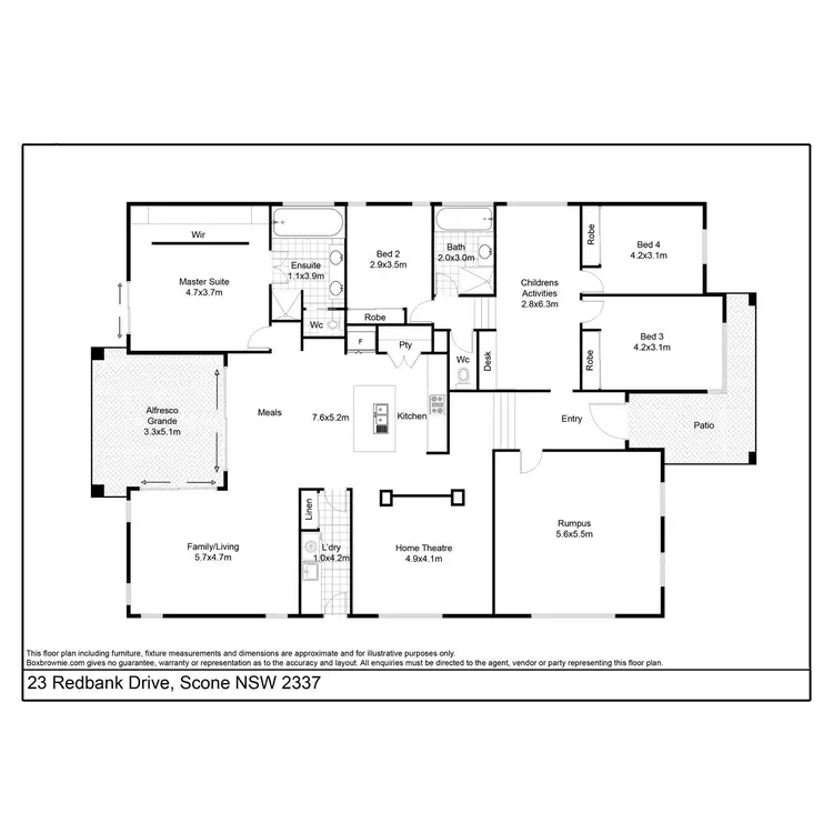 Floorplan of Homely house listing, 23 Redbank Drive, Scone NSW 2337