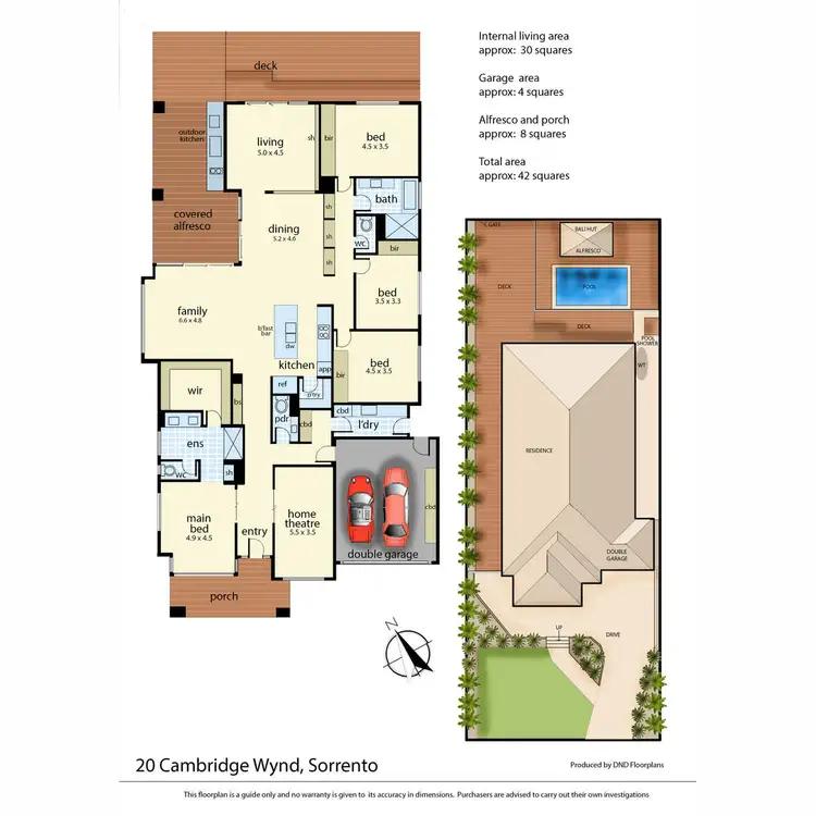 Floorplan of Homely house listing, 20 Cambridge Wynd, Sorrento VIC 3943