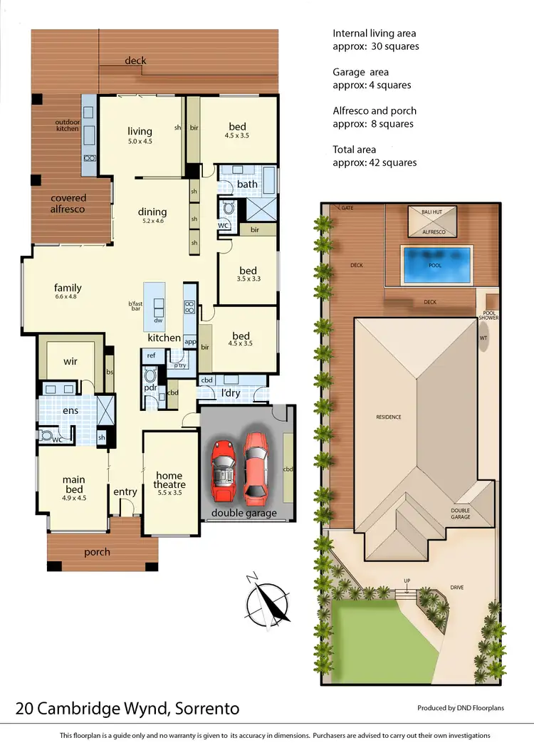 Floorplan of Homely house listing, 20 Cambridge Wynd, Sorrento VIC 3943