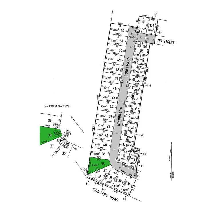 Floorplan of Homely land listing, 75 Woondella Boulevard, Sale VIC 3850