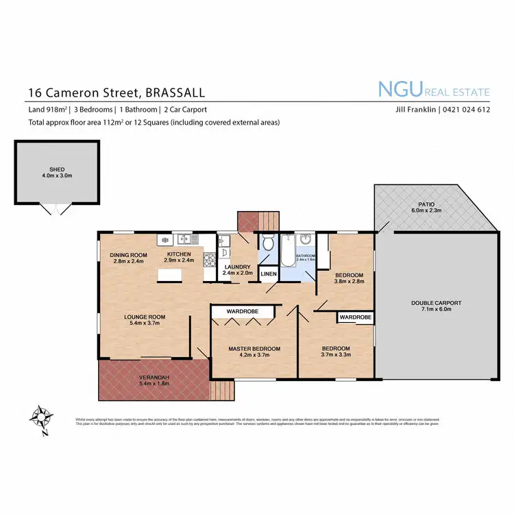 Floorplan of Homely house listing, 16 Cameron Street, Brassall QLD 4305