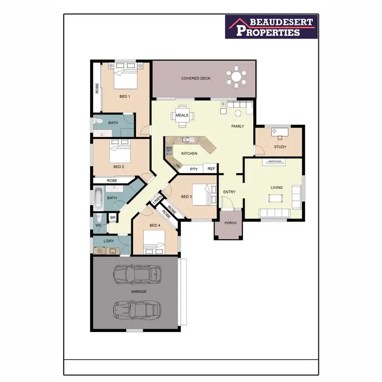 Floorplan of Homely house listing, 34 Kathleen Crescent, Beaudesert QLD 4285
