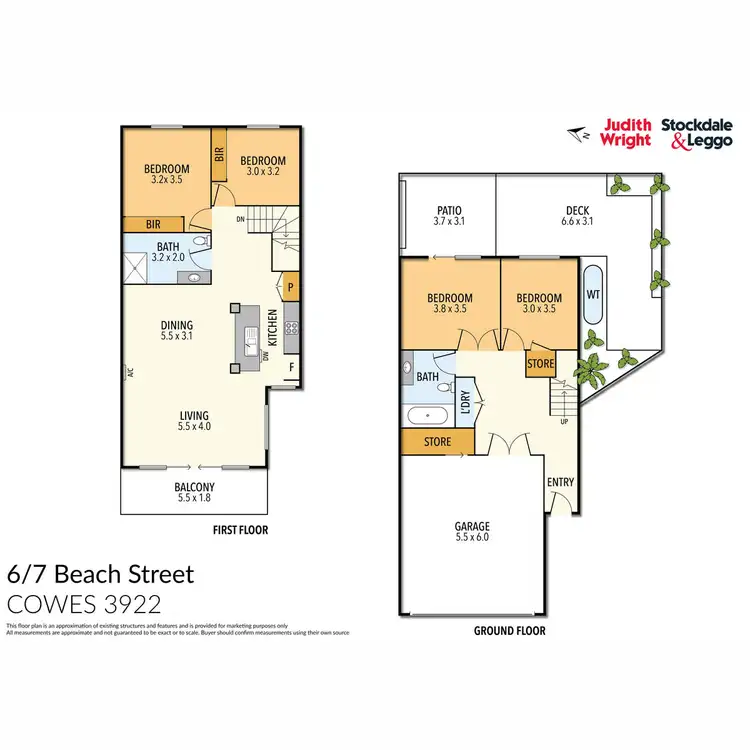 Floorplan of Homely townhouse listing, 6/7 Beach Street, Cowes VIC 3922
