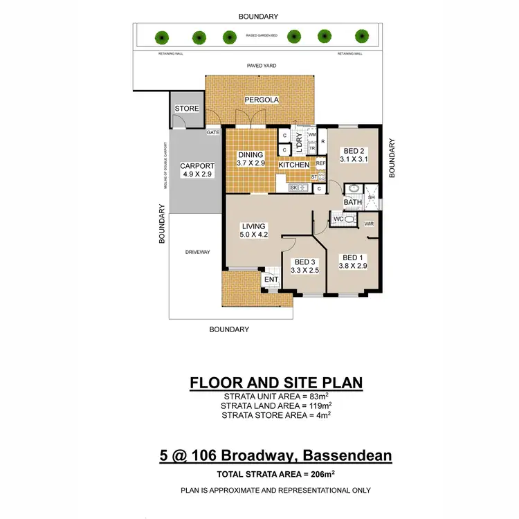 Floorplan of Homely house listing, 5/106 Broadway, Bassendean WA 6054