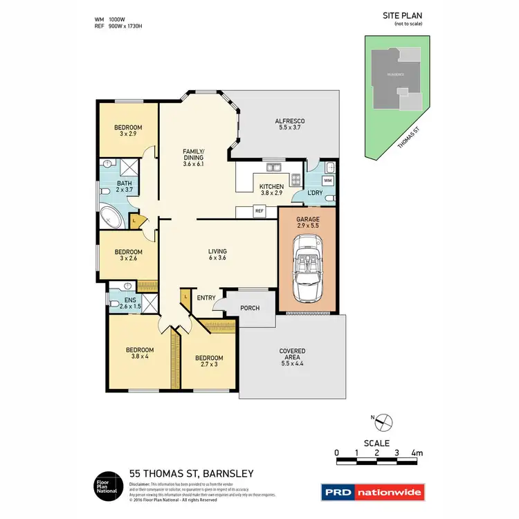 Floorplan of Homely house listing, 55 Thomas Street, Barnsley NSW 2278