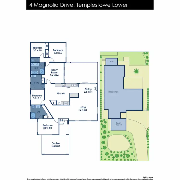 Floorplan of Homely house listing, 4 Magnolia Drive, Templestowe Lower VIC 3107