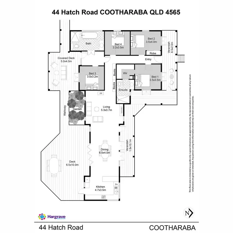 Floorplan of Homely house listing, 44 Hatch Road, Cootharaba QLD 4565