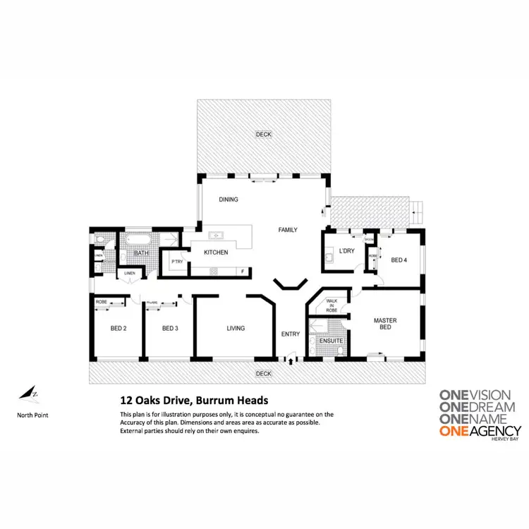 Floorplan of Homely house listing, 12 Oakes Drive, Burrum Heads QLD 4659