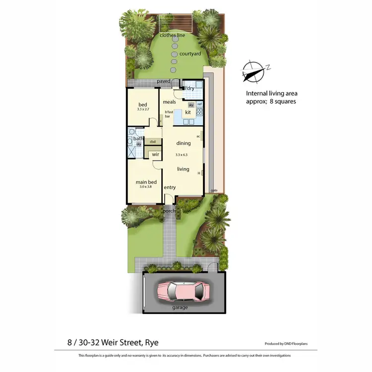 Floorplan of Homely unit listing, 8/30 - 32 Weir Street, Rye VIC 3941