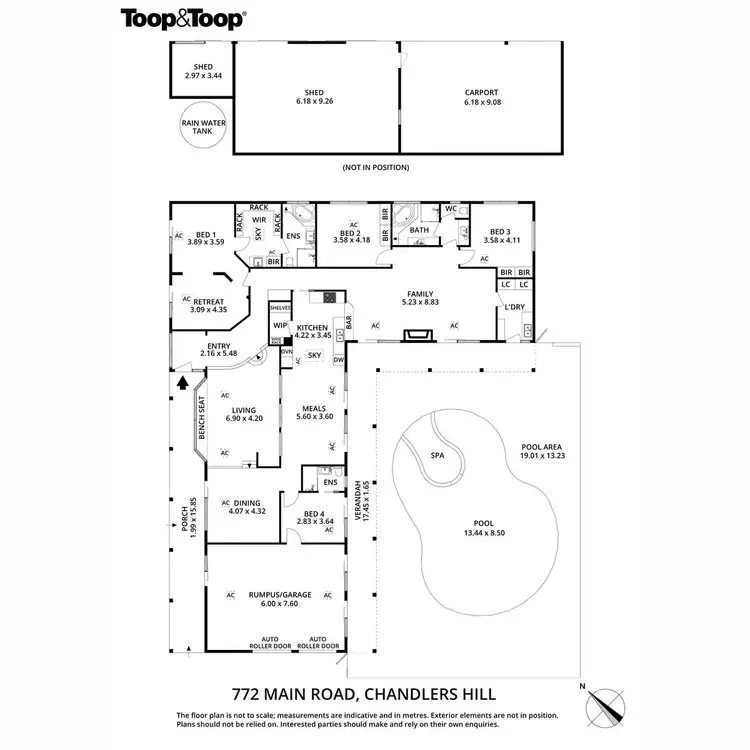 Floorplan of Homely house listing, 772 Main Road, Chandlers Hill SA 5159