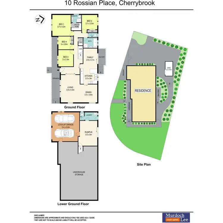 Floorplan of Homely house listing, 10 Rossian Place, Cherrybrook NSW 2126