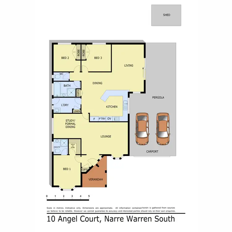 Floorplan of Homely house listing, 10 Angel Close, Narre Warren South VIC 3805