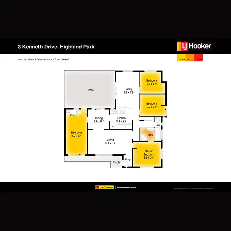 Floorplan of Homely house listing, 3 Kenneth Drive, Highland Park QLD 4211