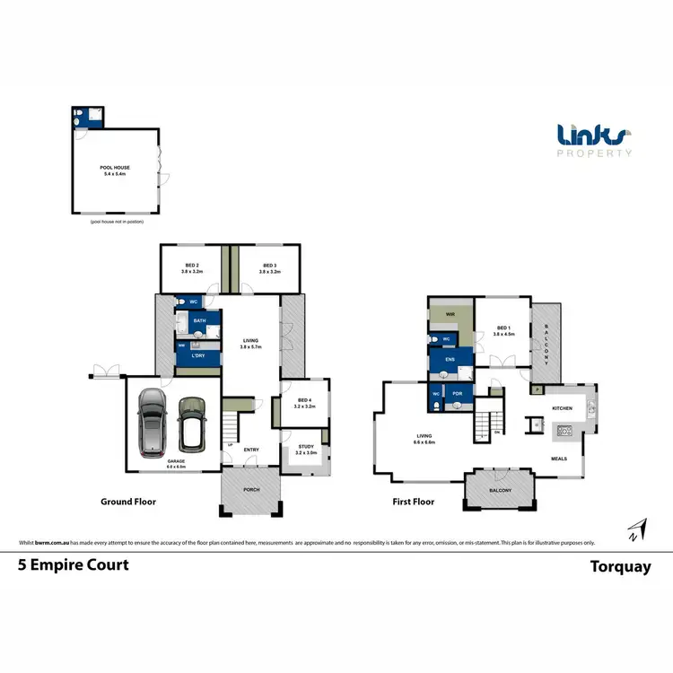 Floorplan of Homely house listing, 5 Empire Court, Torquay VIC 3228
