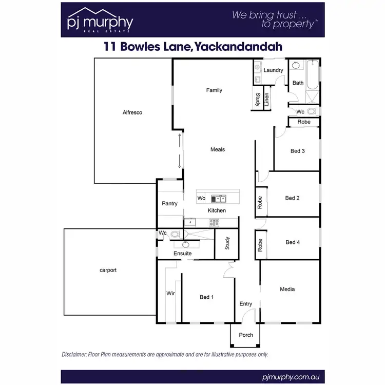 Floorplan of Homely house listing, 11 Bowles Lane, Yackandandah VIC 3749