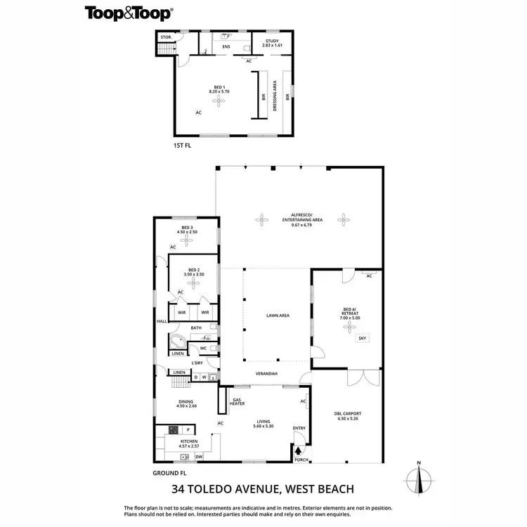 Floorplan of Homely house listing, 34 Toledo Avenue, West Beach SA 5024