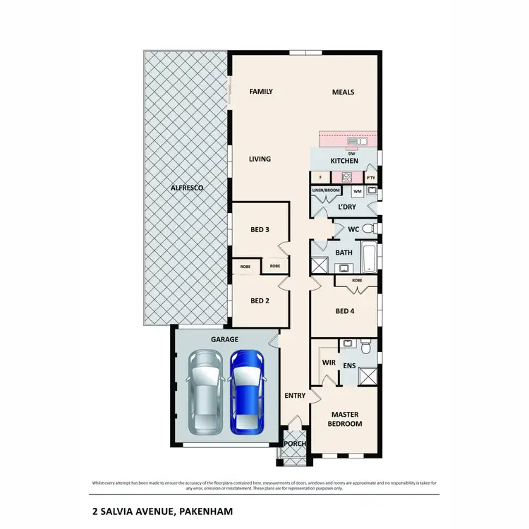 Floorplan of Homely house listing, 2 Salvia Avenue, Pakenham VIC 3810
