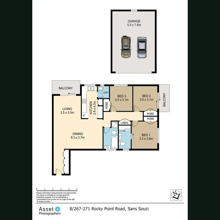 Floorplan of Homely apartment listing, 8/267-271 Rocky Point Road, Sans Souci NSW 2219