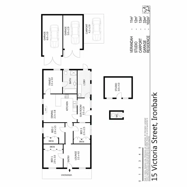 Floorplan of Homely house listing, 15 Victoria Street, Ironbark VIC 3550