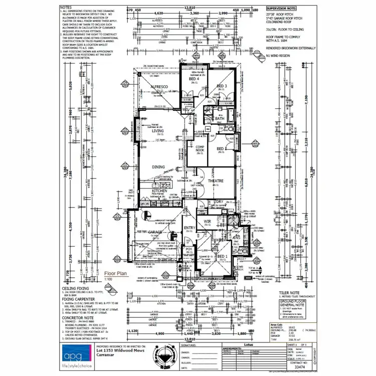 Floorplan of Homely house listing, 32 Wildwood Mews, Carramar WA 6031