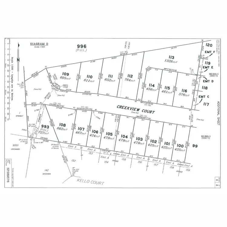 Floorplan of Homely land listing, LOT Lot 114, 30 Creekview Court, Caboolture QLD 4510