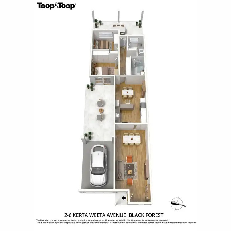 Floorplan of Homely villa listing, 2/6 Kerta Weeta Avenue, Black Forest SA 5035