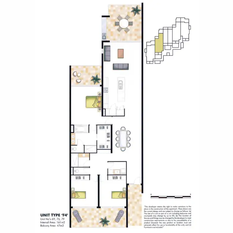 Floorplan of Homely apartment listing, 79/7 Grand Parade, Kawana Island QLD 4575