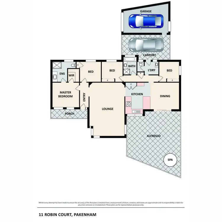 Floorplan of Homely house listing, 11 Robin Court, Pakenham VIC 3810