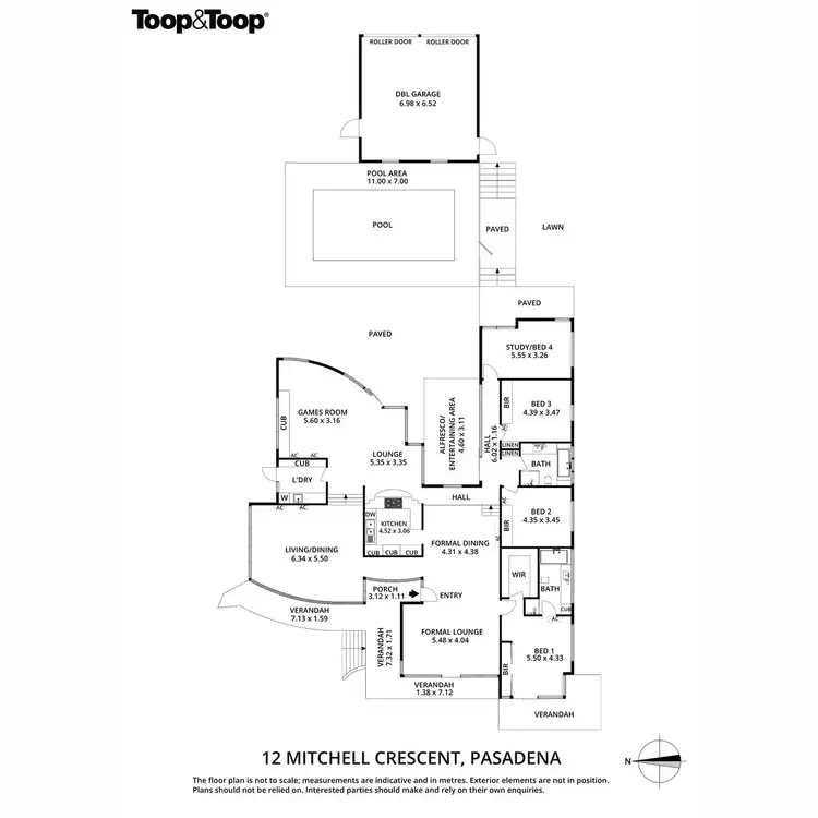 Floorplan of Homely house listing, 12 Mitchell Crescent, Pasadena SA 5042