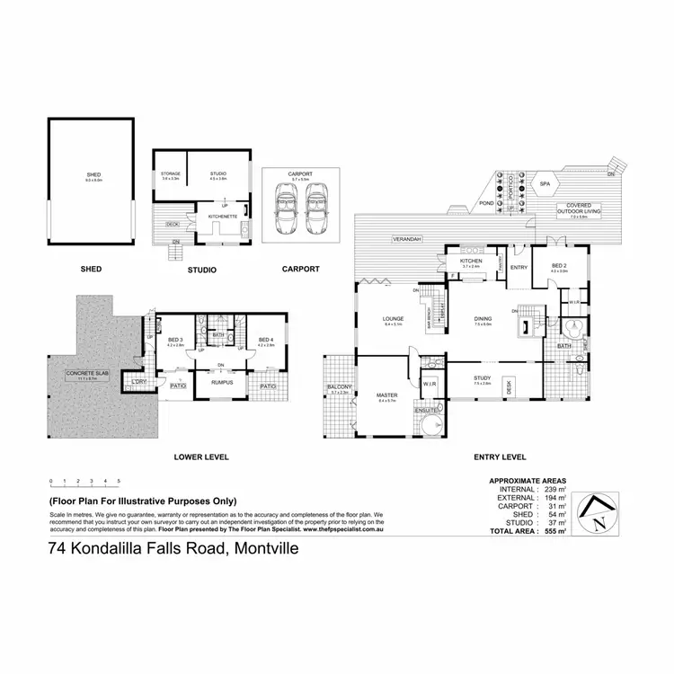 Floorplan of Homely house listing, 74 Kondalilla Falls Road, Montville QLD 4560